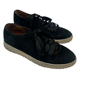 L'AmourDesPieds Black Zaheera Lace Up Sneakers Size 7.5 Ribbon Lace